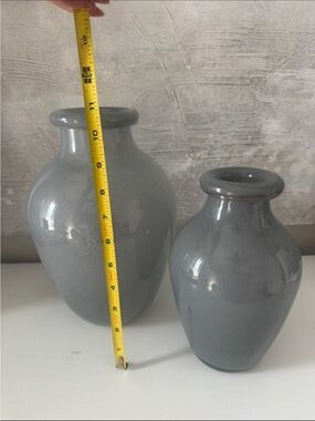 Gray Ceramic Vase (Set of 2) -